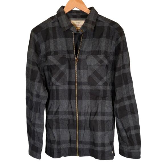 Flannel Zip Front Shirt Jacket sz M new w tags Weatherproof Vintage 1948 brand - Picture 1 of 12